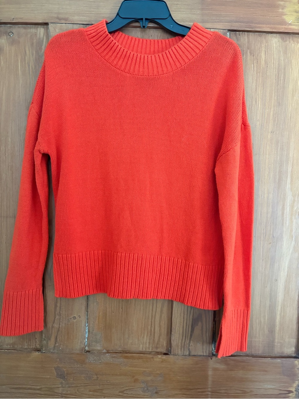 Sonoma Oversized Orange Knit Sweater Size XS